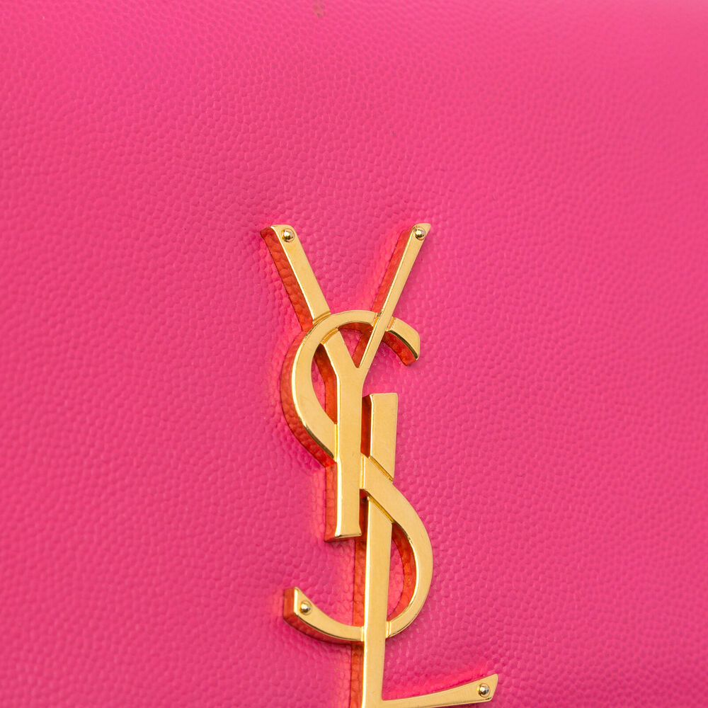 Auth Saint Laurent Small Kate Pink Calf #139165S10B - Picture 9 of 15